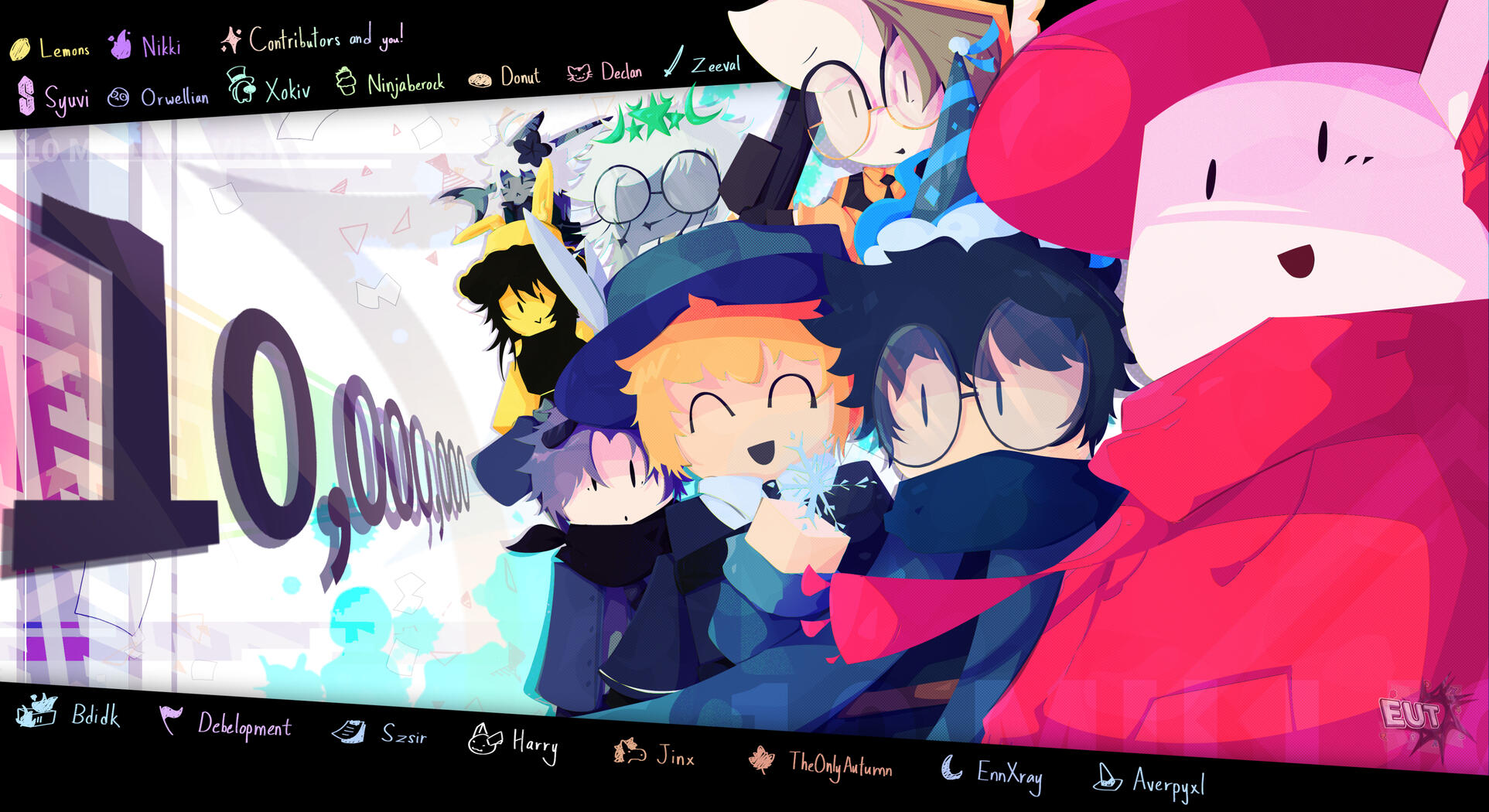 EUT 10 million visits 17/5/2025 SELF-WORK/REQUEST experimental style