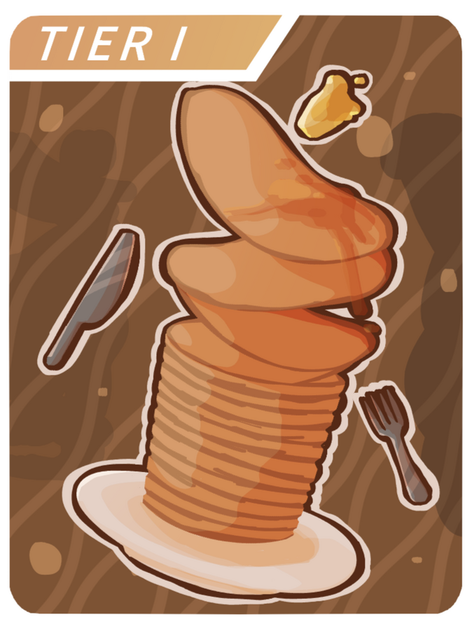 "Stacked Pancakes" card EUT
