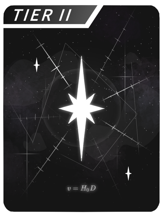 "Hubble's Law" card EUT