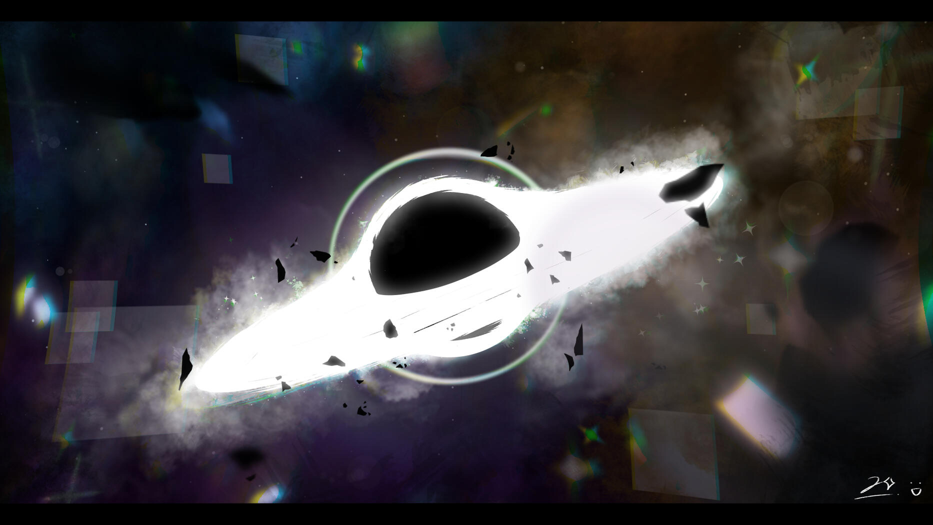 supermassive blackhole 29/12/2024 SELF-WORK ITS ALRIGHT I THINK